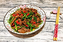 小炒香菜牛肉的做法