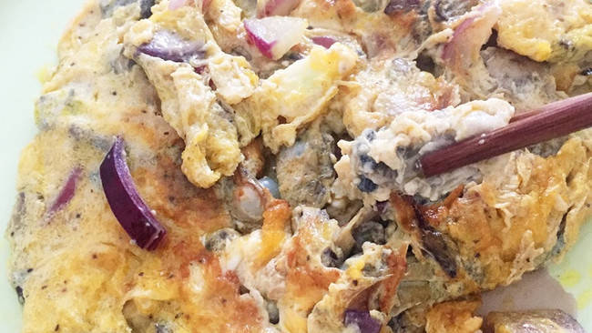 营养美味早餐--海蛎煎蛋的做法