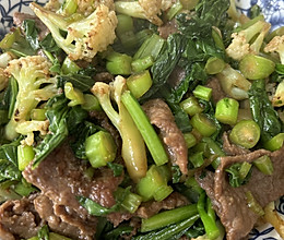 牛肉花菜的做法