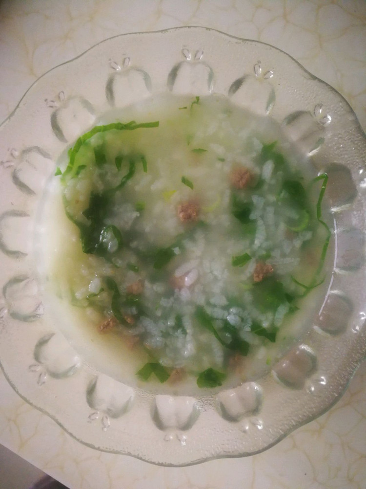 肉沫蔬菜粥的做法