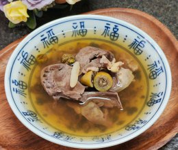 青榄石斛猪心汤的做法