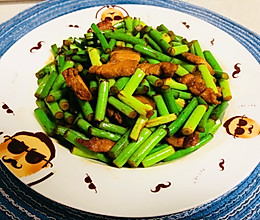 家常蒜苗炒肉的做法