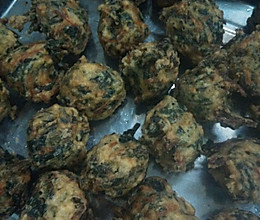 红萝卜菠菜丸子的做法