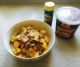 培根咖喱芝士意面的做法