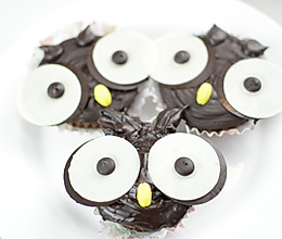 猫头鹰蛋糕的做法
