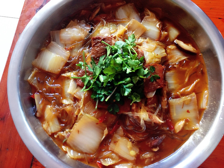 大白菜牛肉粉丝的做法