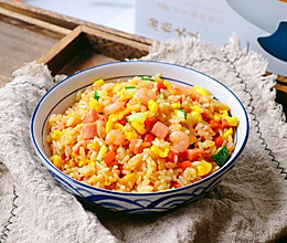#今天吃什么#虾仁火腿蛋炒饭的做法