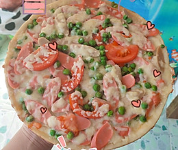 无烤箱版披萨的做法