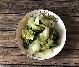 素炒黄心白菜的做法