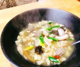 #流感季饮食攻略#生氽丸子煮馍的做法