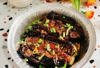 蒜蓉烤茄子(空气炸锅版)的做法