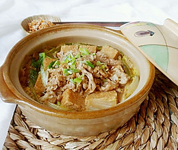 肥牛豆腐白菜锅的做法