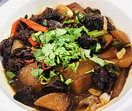 牛啊腩炖萝卜的做法