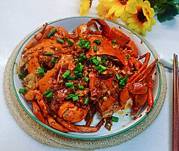 #皇后红玫瑰花式做法#苹果蒜蓉蟹的做法