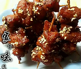 牙签孜然兔肉的做法