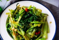 椒丝腐乳炒通菜的做法