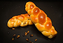 辫子蜜豆面包（1次发酵法）的做法