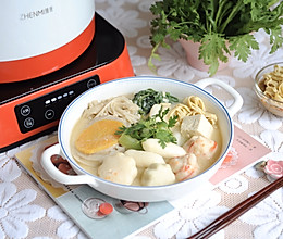#营养小食光#味增豆乳小火锅的做法