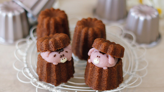 芋泥小猪巧克力磅蛋糕的做法