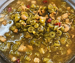 豆角肉末-打卤面的做法