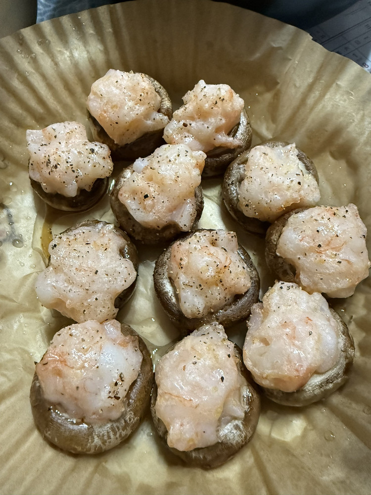 白蘑虾滑的做法