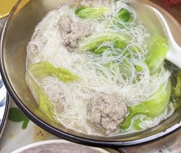 粉干肉丸汤的做法