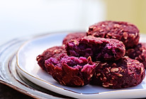 香蕉燕麦紫薯饼的做法