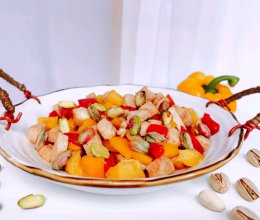 #美国开心果快乐食光#开心果炒鸡丁的做法