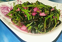 蒜末炒红苋菜的做法