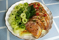 凉拌肘花的做法