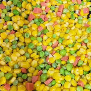 玉米青豆炒火腿肠的做法