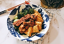 可乐鸡翅炖牛扒豆腐的做法