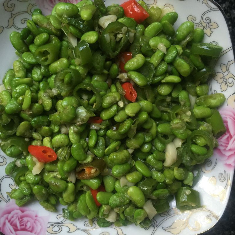 蒜泥嫩黄豆的做法