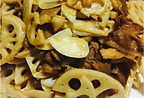 藕片炒肉的做法