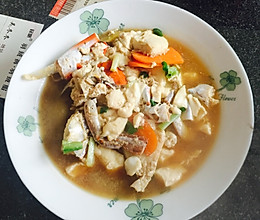 螃蟹烧豆腐的做法