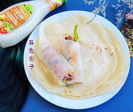 #甜蜜暖冬，“焙”感幸福# 单饼卷菜，清淡可口，越吃越爱的做法