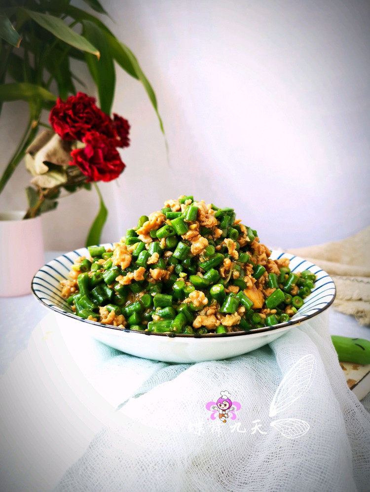 肉末豇豆的做法