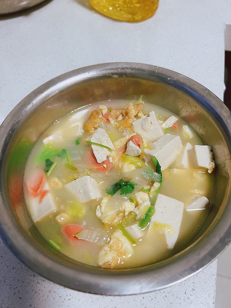 白菜豆腐汤的做法