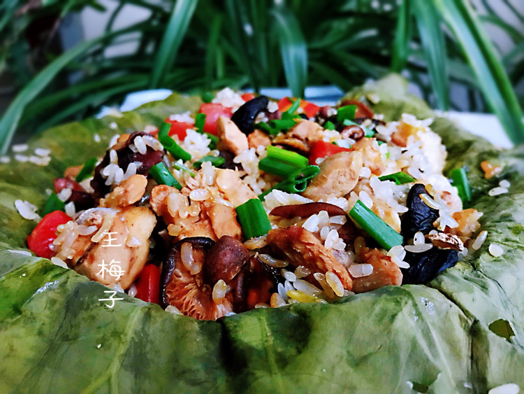 荷香糯米鸡饭的做法