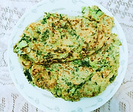 黄金青菜饼的做法