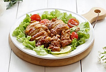 煎鸡腿肉-丘比沙拉汁日式口味