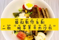 #美食视频挑战赛#猫叔教你一款“脆苹果牛肉沙拉”的做法