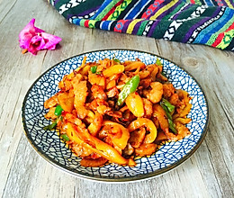 菠萝蜜炒肉丝的做法