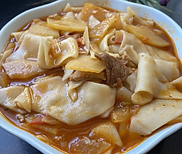 ~肉炒面片～的做法