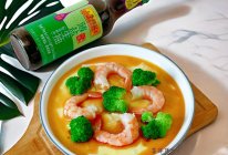 #李锦记X豆果 夏日轻食美味榜#虾仁豆腐蒸蛋的做法