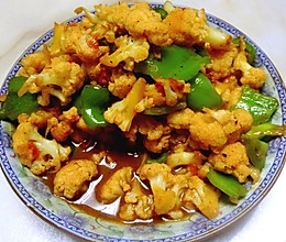 炒菜花的做法