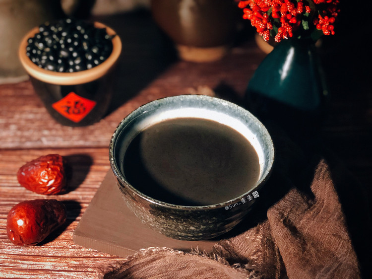 三黑米糊的做法