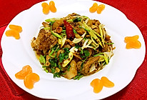 葱爆孜然羊脸肉的做法