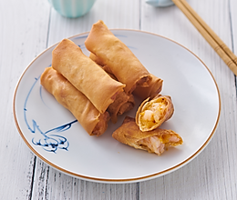 芝士鲜虾春卷的做法