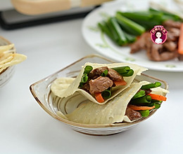 空心饼夹烤肉的做法